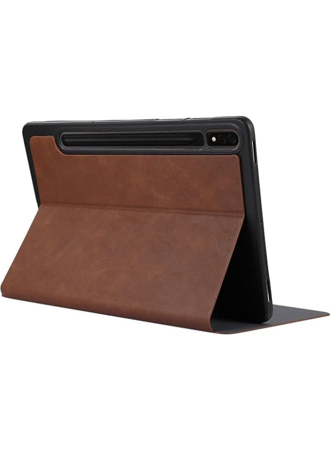 Case for Samsung Galaxy Tab S9 Plus 12.4 2023 X810/X816B/X818U Tablet Case, Folding Multi-Viewing Angles Stand Protective Cover Flip Case Shockproof PU Leather Slim Cover - Image 5